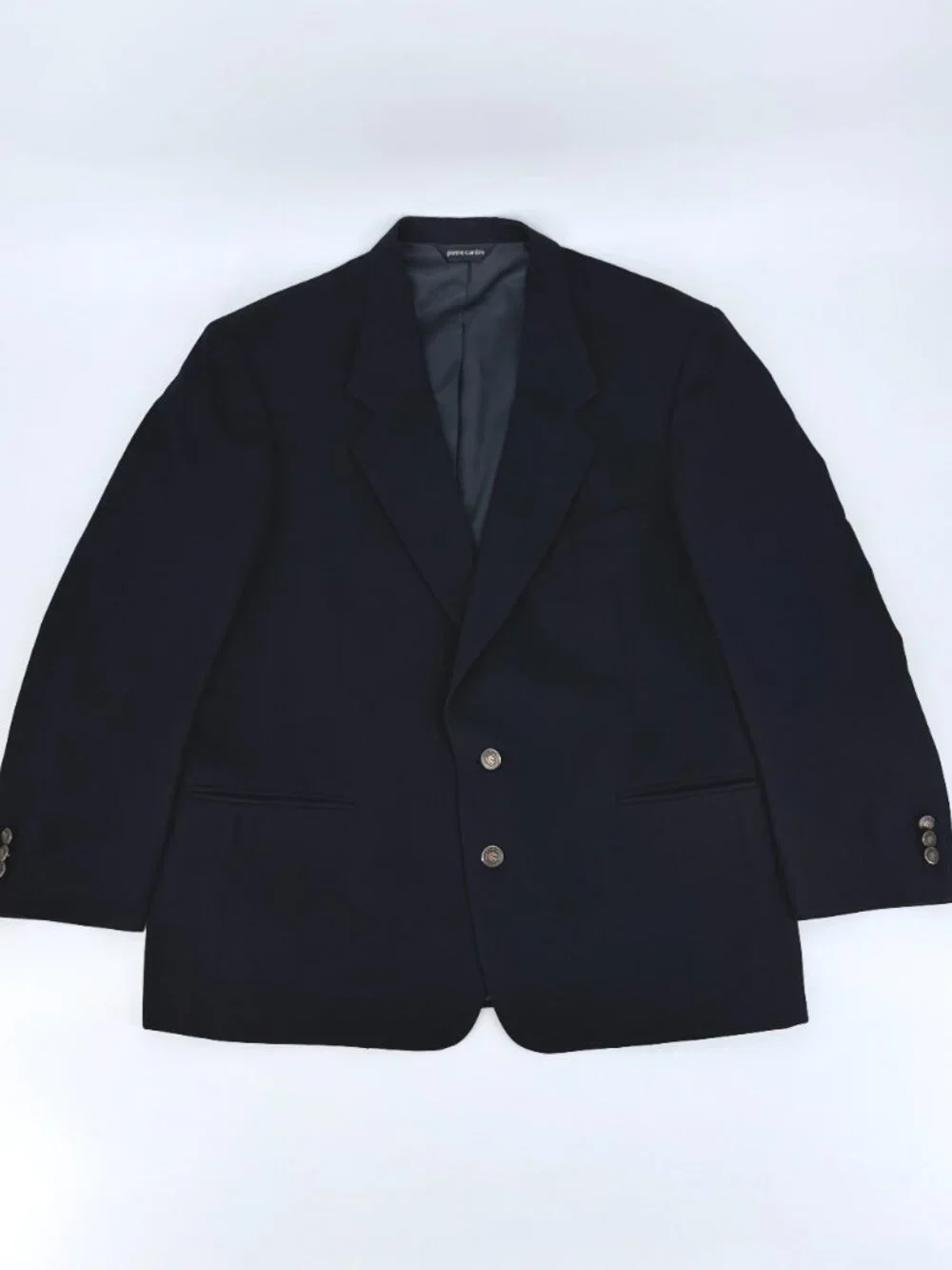 Vintage Pierre Cardin Navy Sport Coat Blazer USA Gold Buttons Size 44